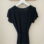 Lulus  Long Wrap Dress Black Sz Small Photo 8