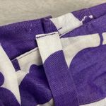 ZARA Basic Purple & White Print Above the Knee Zip Front Skirt with Tie Belt XS Photo 13