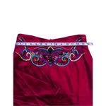 1980 Cedars Two Piece Red Embellished Women Designer Silk Top & Skirt Set size 8 Red Photo 11