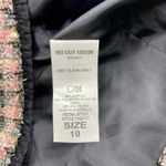 Koret Old Money Editorial Romantic Blazer Jacket size 10 Pink Black Lace Trim Photo 5