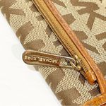 Michael Kors  Austin Flat Brown Continental Slim Jacquard Wallet Photo 1