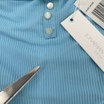 Jonathan Simkhai Swim Bikini Bottom Size Large Ribbed Horizon Blue Belt NWT Photo 12