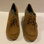BC Footwear Atmosphere Tan Suede Closed Toe wedge shoes Size 8 Photo 0