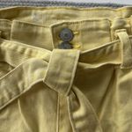 No Boundaries NoBo Butter Yellow Denim Tie Belt High Waist Short Shorts Size 7-9 Photo 3