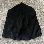 Free Kisses Black Silk Gold Chain Halter Top Photo 2