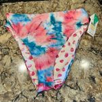 Splendid Twist of Fate Bikini Bottom French Cut New NWT Pink Blue Tie Dye size M Photo 0