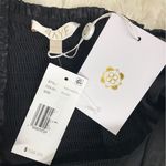 WAYF  Black Hounstooth Long Sleeve Smocked Peasant‎ Top Witchy Goth Small New Photo 2