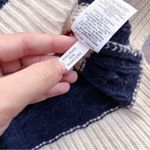 J.Crew • Gabby Striped Cable-knit Sweater tunic merino wool navy cream red Photo 11