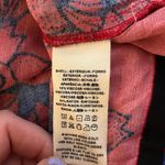 Free People  Red & Blue Scarf Print Sleeveless Spaghetti Strap Tank Top Medium Photo 4