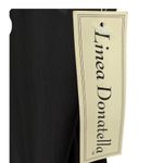 Linea Donatella NWT Black Floral Embroidered Lace Trim Midi Slip Dress Sz Large Photo 3