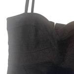 Nanette Lepore Y2k Women's Size 8 Dark Grey Corset Gothic Top Photo 3