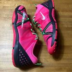 Nike  Free Cross Compete Pink and Green Athletic Shoes. 8 Photo 4