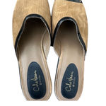 Cole Haan Women Tan Suede Perforated Slip On Mules Shoes 8 Photo 6