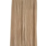 Alice + Olivia Benny Pants Ribbed Pleated Plisse Cropped Wide Leg Tan Size Large Photo 0