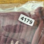 Madewell Embroidered Floral Peplum Top Gauze Tie Back Maroon Womens Size S Photo 9