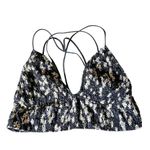 Victoria's Secret Victoria’s Secret PINK Black Sunflower Seersucker Bralette Bra Top Size Medium Photo 1