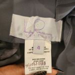 Hayley Paige Occasions  Bridesmaid maxi Dress 5714 Gunmetal Gray long chiffon 2 Photo 12