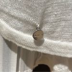 SET Women’s German Designed 100% Linen Long Sleeve Pleated Back White Top Sz 4 Photo 2