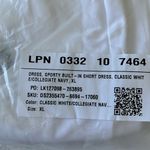 Fabletics  Women’s Sporty Built-In Short Dress in classic white/navy size XL Photo 2