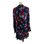 Parker Dress Small Silk Blend Bright Print Neck Tie Detail Photo 4