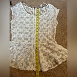 American Eagle  Flower Lace Short Sleeve Size Small Photo 4