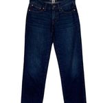 Madewell  Low Rise Perfect Vintage Straight Jean Lilycrest Wash Size 24 Dark Wash Photo 2