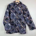 Universal Threads Universal Thread Quilted Jacket Women XS Blue Multi Geometric Patchwork Boho NWT Photo 0