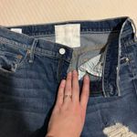 MOTHER Denim  Superior Dark Distressed Jeans Photo 2