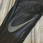 Nike Athletic  Swoosh Black Dri-Fit Athleisure GYM Leggings Size Small EUC #4356 Photo 3