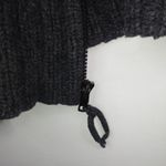 Gap L Thick Lambswool Zip Front Sweater in Charcoal Gray Photo 2