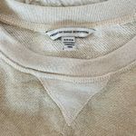 American Eagle Cream & Gold Metallic Sparkle Pullover Sweatshirt Photo 9