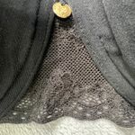 Natori  Black Lace Bra Size 36D Underwire Lightly Lined Everyday T-Shirt Style Photo 5