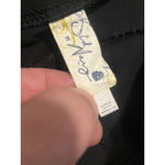 Old Navy Wide Leg Cropped Leggings Pants Womens Size Medium Black White Logo Photo 5