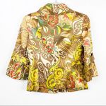 Lafayette 148  New York Floral Cropped Bell Sleeves Lined Blazer Jacket, Size 2 Photo 1