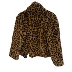 FAVLUX  Faux Fur Cheetah Print open front coat size M Photo 1