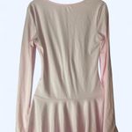 SheIn Soft Pink Long Sleeve mini Dress with ruffle skirt S Photo 1