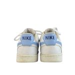 Nike  Court Vision Low White Blue Lace up Low Top Athletic Sneakers Shoes Sz 7.5 Photo 2