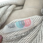 Free People Beach Gray Cowl Neck Split Back Oversized Sweatshirt Size Medium Photo 10