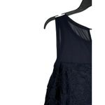 Ann Taylor Ann Taylor Women's Top Embroidered Floral Sleeveless Tie Back Crew-Neck Medium Photo 7