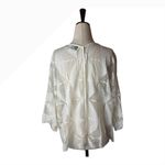 Giada Forte Resort Shirt Women 0 Ivory Sheer Lace Crochet Kimono Top Beach White Photo 6