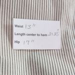 Banana Republic Cream Pinstripe Wrap Skirt Size 0 Preppy Mini Skirt Photo 8