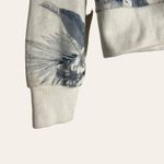 Vintage Havana  White Blue Floral Print Zip Up Cropped Hoodie Size Small Photo 5