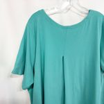 Jessica London 30W 32W Top 3X Green Short Sleeve Tee Swing Trapeze A Line 790 Photo 5