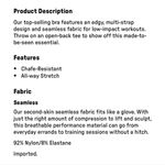 Fabletics  Dash Hot Coral Seamless Cherry Red Strappy Sports Bra Photo 5