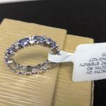 Sterling Silver , tanzanite eternity band, NWT Photo 7