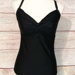 Athleta Black Twist Up Tankini Top Size 34 D/DD Photo 0