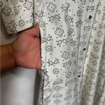 TWARA Chic Patterned Ivory Long Sleeve Dress,whit one pocket,size M Gold Size M Photo 5