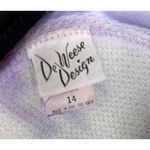 Vintage De Weese Design 60's USA Bathing Suit One Piece Black Floral Size 14/36 Photo 2