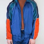 Vintage 90s Active Wear Colorblock Windbreaker Tracksuit Size XL Photo 0