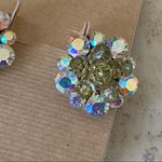Vintage Aurora Borealis Clip On Earrings Photo 3